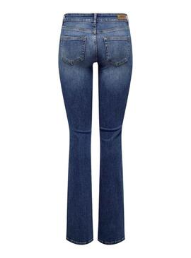 Pantaloni Jeans Only Blush Svasato Blu per Donna
