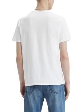 T-Shirt Levis Graphic Crewcollo Bianco per Uomo