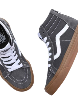 Sneakers Vans Sk8 Hi Zip Grigio per Bambino e Bambina