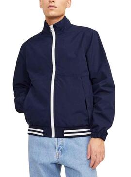 Giacca Jack & Jones Salita Bomber Blu Navy Uomo