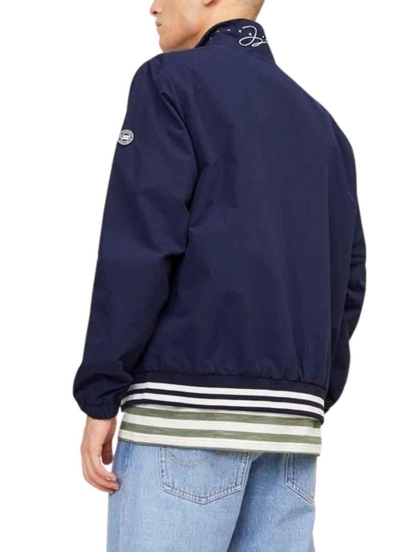 Giacca Jack & Jones Salita Bomber Blu Navy Uomo