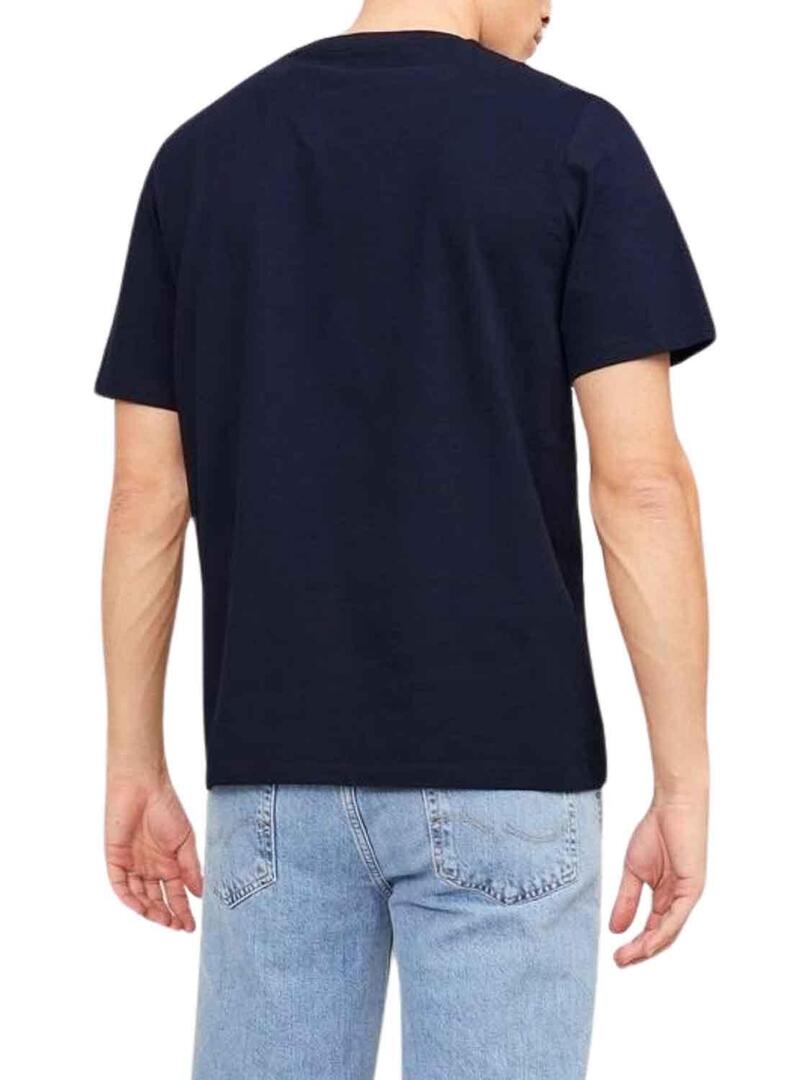 T-Shirt Jack & Jones Zuri Blu Navy Uomo