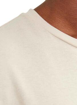 T-Shirt Jack & Jones Zuri Beige per Uomo