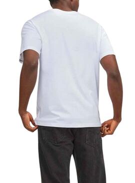 T-Shirt Jack & Jones Paulos Bianco per Uomo