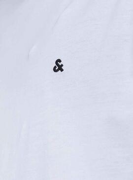 T-Shirt Jack & Jones Paulos Bianco per Uomo
