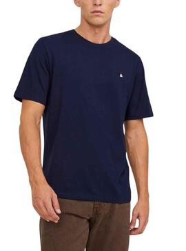 T-Shirt Jack & Jones Paulos Blu Navy per Uomo