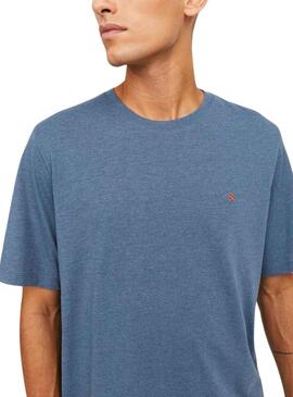 T-Shirt Jack & Jones Paolo Blu per Uomo