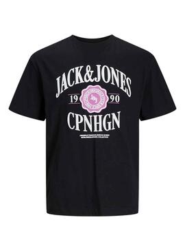 T-Shirt Jack & Jones Lucca Nero Uomo