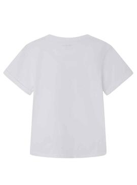 T-Shirt Pepe Jeans Insieme Bianco per Bambina