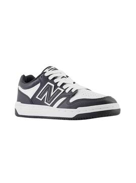 Scarpe New Balance 480 Bianche e Nere per Bambini.