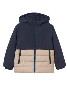 Giacca Mayoral Combinato Blu Navy Beige Bambino