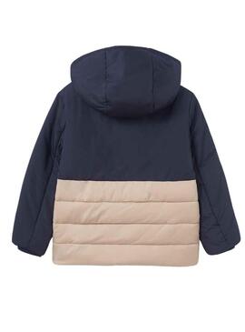 Giacca Mayoral Combinato Blu Navy Beige Bambino