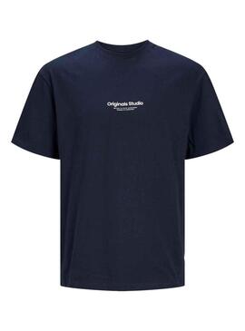T-Shirt Jack & Jones Vesterbro Blu Navy Bambino