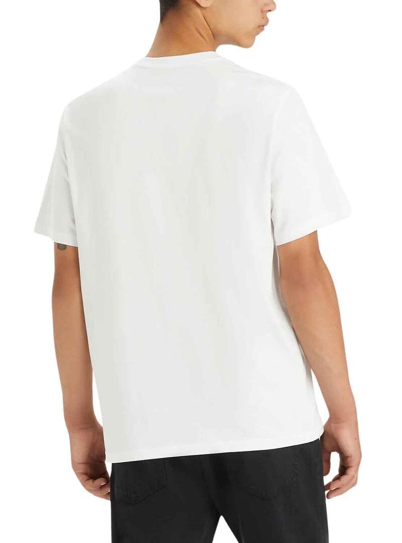 T-Shirt Levis Relaxed Cascata Bianco Uomo 