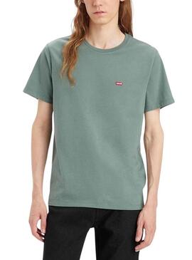 T-Shirt Levis Original Verde per Uomo