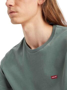 T-Shirt Levis Original Verde per Uomo