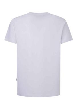 T-Shirt Pepe Jeans Craigton Bianco per Uomo