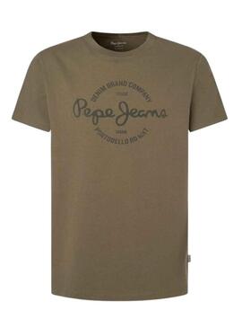 T-Shirt Pepe Jeans Craigton Verde4 per Uomo