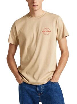 T-Shirt Pepe Jeans Craig Marrone per Uomo