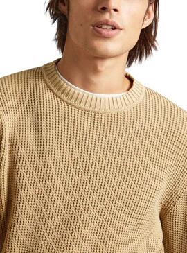 Pullover Pepe Jeans Maxwell Marrone per Uomo