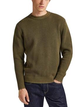 Pullover Pepe Jeans Maxwell Verde per Uomo