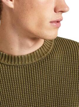 Pullover Pepe Jeans Maxwell Verde per Uomo