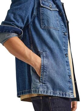 Overshirt Pepe Jeans Luka Denim per Uomo