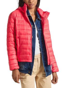 Piumini Pepe Jeans Imbottito Sonnah Rosso Donna