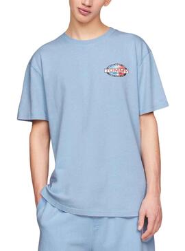 T-Shirt Tommy Jeans Reg Boardsports Blu Uomo