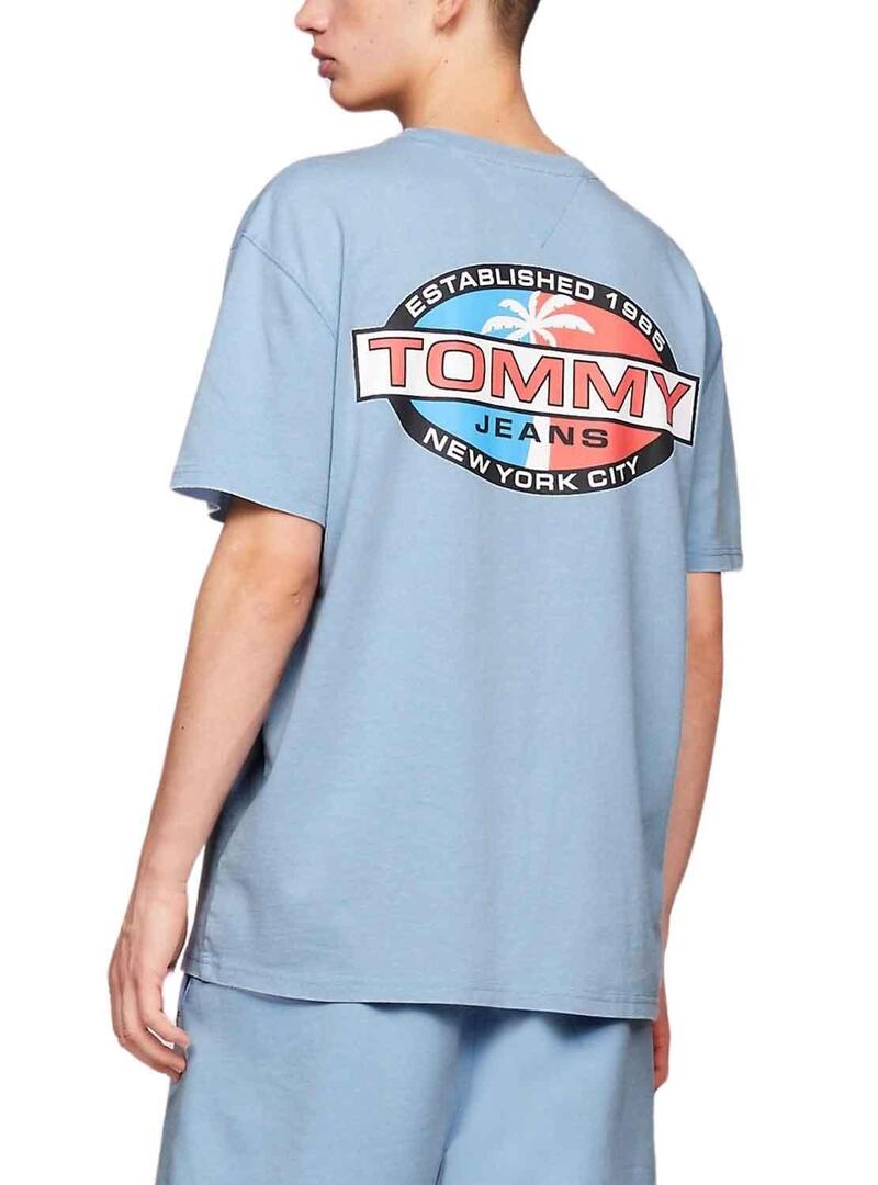 T-Shirt Tommy Jeans Reg Boardsports Blu Uomo