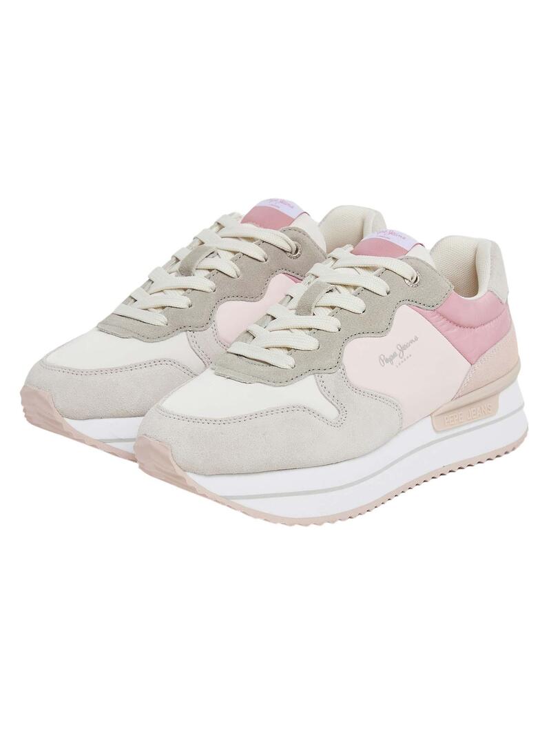 Sneakers Pepe Jeans Rusper Gelatina Rosa per Donna