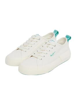 Scarpa Pepe Jeans Allen Band Bianca per Donna