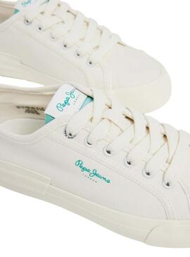 Scarpa Pepe Jeans Allen Band Bianca per Donna