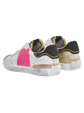 Sneakers Pepe Jeans Lane Elle Snake Bianco