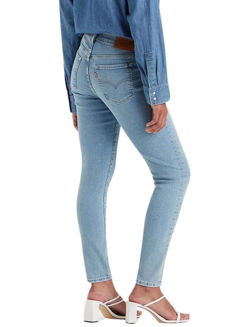 Pantaloni Jeans Levi's 711 Double Button Azul