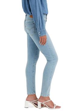 Pantaloni Jeans Levi's 711 Double Button Azul