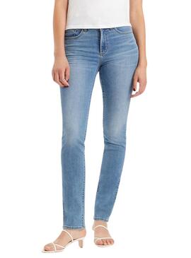 Pantaloni Jeans Levi's 312 Shaping Slim Blu 