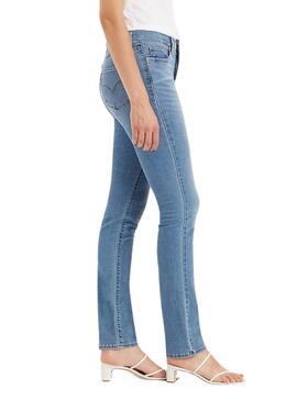 Pantaloni Jeans Levi's 312 Shaping Slim Blu 