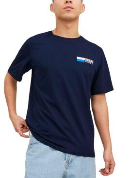 T-Shirt Jack & Jones Corp. Logo Blu Navy Uomo