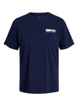 T-Shirt Jack & Jones Corp. Logo Blu Navy Uomo