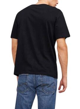 T-Shirt Jack & Jones Corp. Logo Nero Uomo