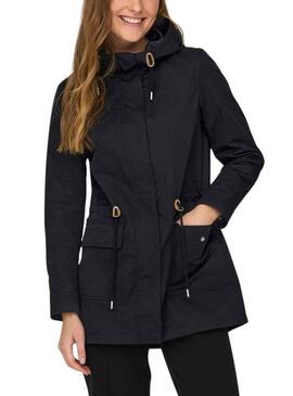 Parka Only Louise Nero per Donna