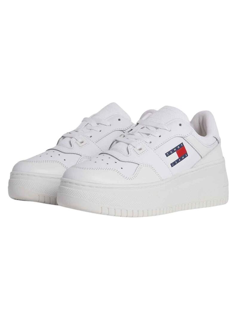 Sneakers Tommy Jeans Retro Cestino Bianco Donna