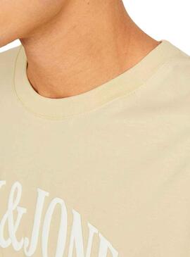 T-Shirt Jack & Jones Lucca Giallo per Uomo