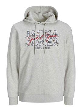 Felpa Jack & Jones Forma Chill Grigio Uomo