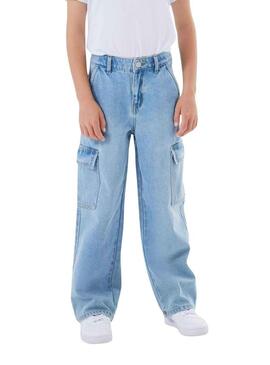 Pantaloni Jeans Name It Rosa Denim per Bambina