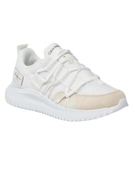 Sneakers Calvin Klein Runner Eva Bianco Donna