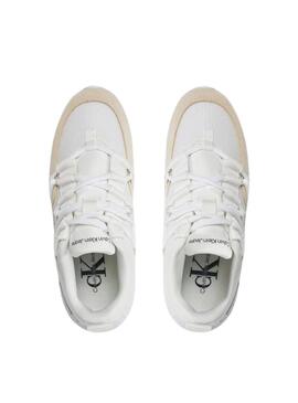 Sneakers Calvin Klein Runner Eva Bianco Donna