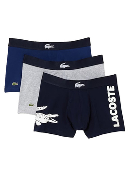 Pack 3 Mutande Lacoste Sport Blu Navy Uomo