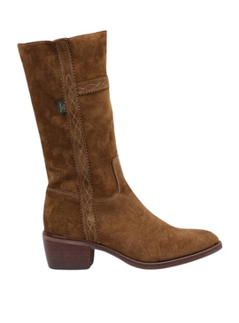 Stivale Dakota Boots Campera Baja Pelle Marrone Donna